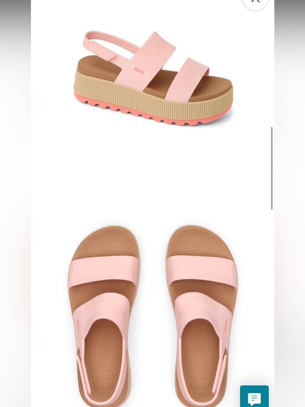Reef Vista Higher Wedge English Rose 9 - Picture 3 of 12